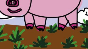 Рисуем свинку детям часть 101