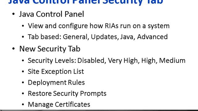 Java 7 SE: JDBC and Security Tutorial Video: Security смотреть онлайн