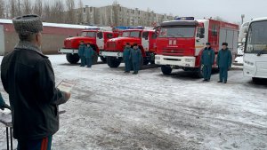 Вручение новой пожарно-спасательной техники