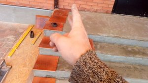 Крыльцо из клинкера. Ступени из плитки.