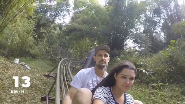 Вьетнам. Съехали через джунгли на санях. Дамбри. (Vietnam, Dambri Waterfall) / #LYUBIMSKITRIP