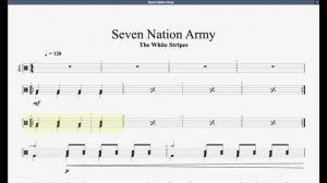 Seven Nation Army Trinity Grade 1 Drums
