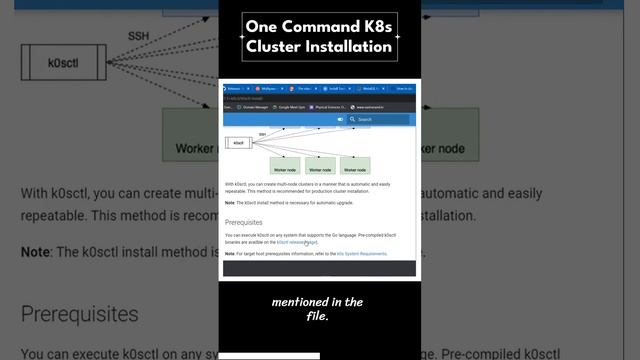 one command Kubernetes multi node cluster installation