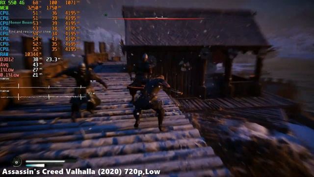 RX 550 4GB + i3-10105F Test in 30 Games in 2022