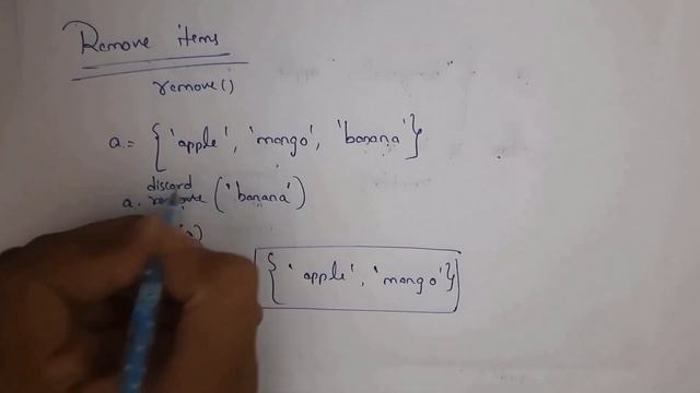 python set | python set various operations and built in methods | python | python programming