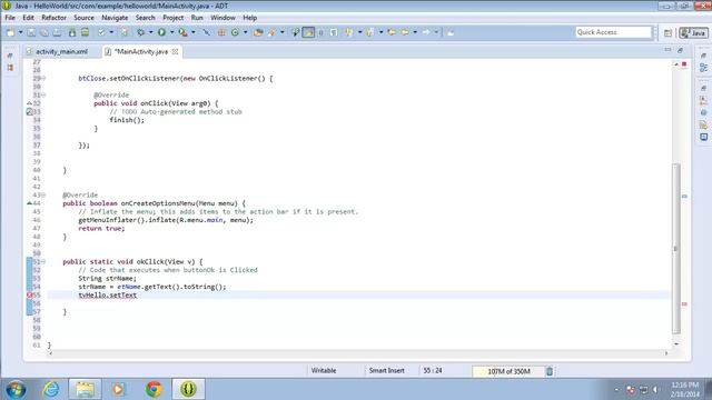 Android: getText and setText Methods