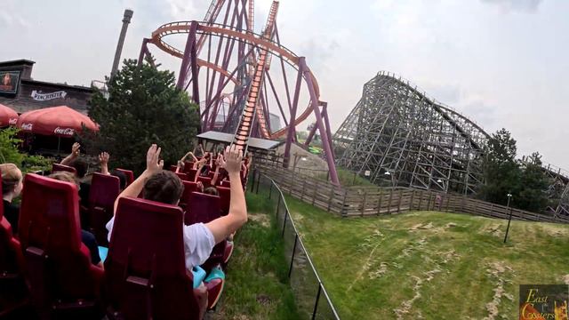 Raging Bull POV 5K Back Row WORLD’S BEST DROP? Six Flags Great America Gurnee,IL