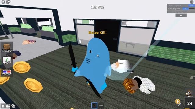 PLAYING MM2 AS A SHARK.. (Roblox mm2) смотреть онлайн