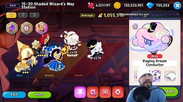 RAGING DREAM CONDUCTOR | 15-30 Dark Mode | Shaded Wizard's Way Station Guide | Cookie Run Kingdom
