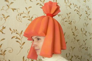 Шапочка-маска из поролона для костюма фиксика Симки