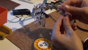 Пайка светодиодного куба на базе управления arduino