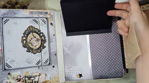 Обзор альбома "Книга тайн" по мотивам Гарри Поттера . Скрапбукинг.