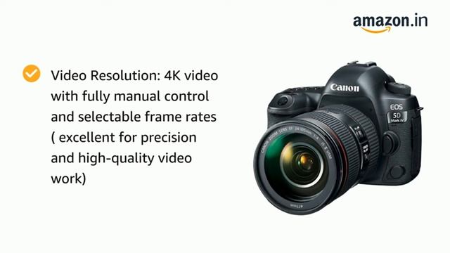 Canon EOS 5D Mark IV 30.4 MP Digital SLR Camera (Black) + EF 24-105mm is II USM Lens Kit 2023 смотреть онлайн