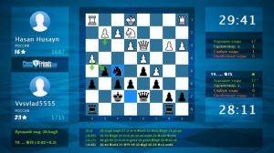 Chess Game Analysis: Hasan Husayn - Vvsvlad5555 : 0-1 (By ChessFriends.com)