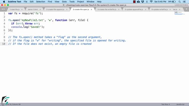 Node.js 'fs' module. File System in Node. Node beginners tutorial #3.3