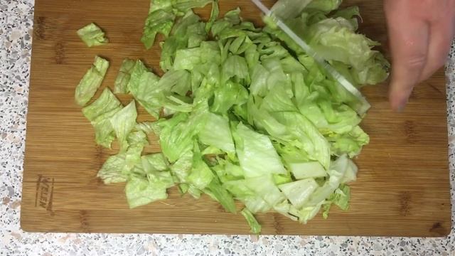 Французский деревенский салат. Салат с маринованными сардельками. //// French village salad
