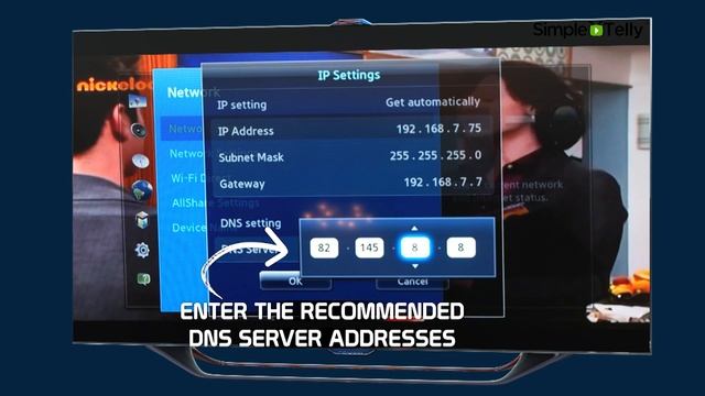 Samsung SmartTV SimpleTelly Smart DNS Setup смотреть онлайн