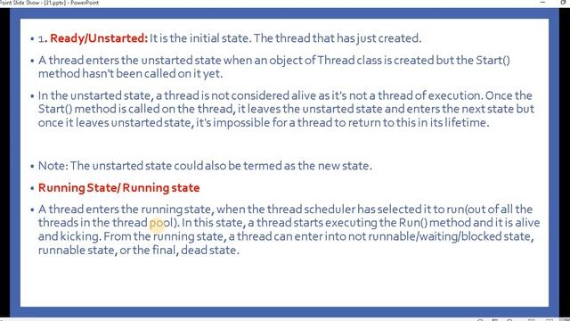 Part 5:- Life Cycle of a thread in C#  | Multithreading/asynchronous and Parallel Programming in C#
