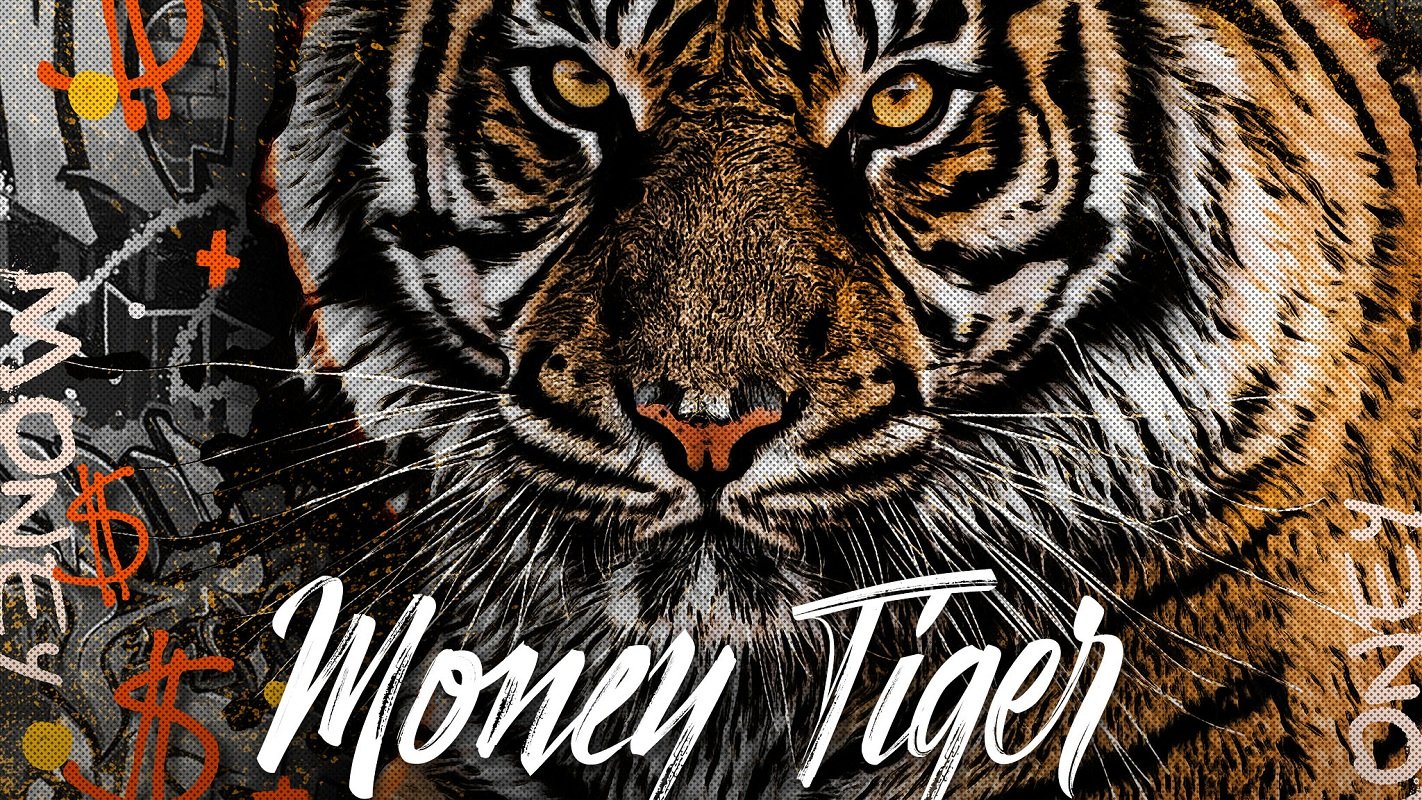 Тигр красивый денежный