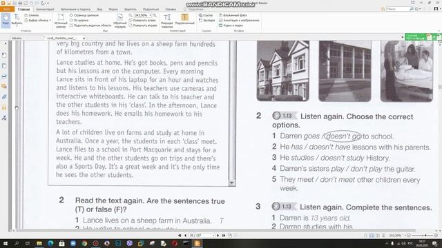 ГДЗ | Английский язык 5 класс | NEXT MOVE 1 WORKBOOK РАБОЧАЯ ТЕТРАДЬ страница 30