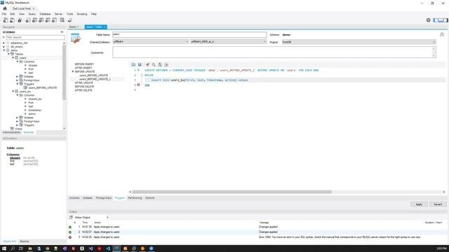 MySQL Workbench Multiple Triggers