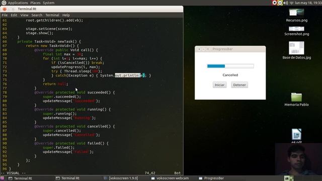 ProgressBar con javafx.concurrent смотреть онлайн