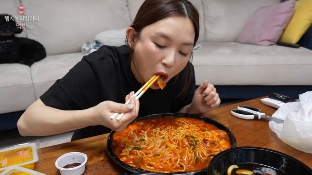 리얼먹방▶ 오늘 야식은 걸쭈~~욱한 "해물볶음짬뽕 & 찹쌀탕수육"ㅣStir Fry Seafood Jjampong & TangsuyukㅣREAL SOUNDㅣASMR MUKBANGㅣ