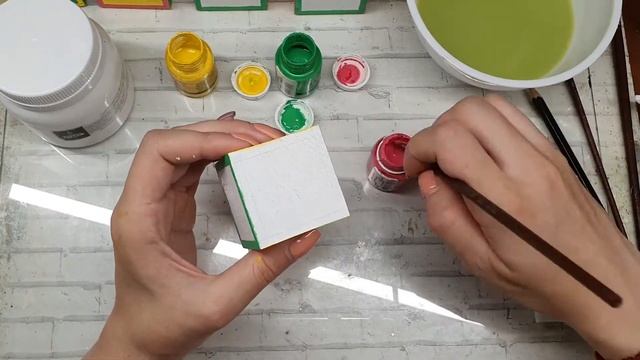 МК декор для фотосессии. Кубики от Ирэн Ермаковой. Краска серии Pastel, Shine. смотреть онлайн