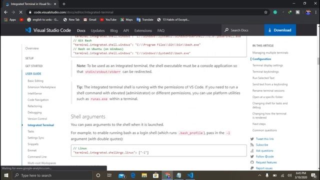 Integrate Git Bash With Visual Studio Code | 2020 | Easy Method смотреть онлайн