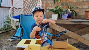 распаковка животных. новые игрушки .сафари .