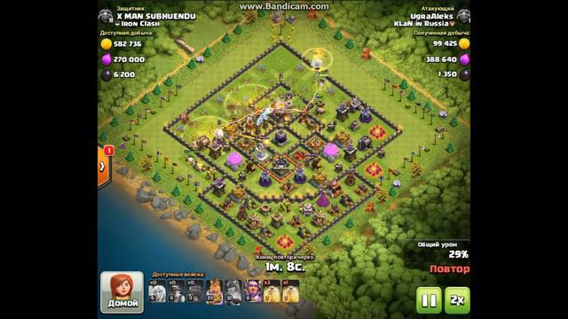 Clash of Clans Фарм Шахтерами 5 лвл тх11 1 бой смотреть онлайн
