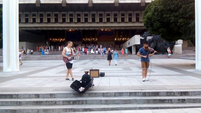 Группа "Latte". Уличная музыка / "Latte" band. Street music