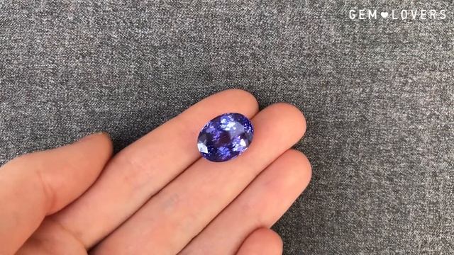 Ювелирный камень танзанит  овал  14.31 карат