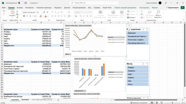 Урок 8 | Черновик и чистовик | Марафон Бизнес-дашборды в Excel смотреть онлайн