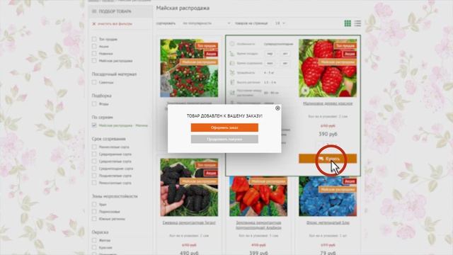 Как заказать саженцы, семена и луковицы в интернет-магазине Беккер?