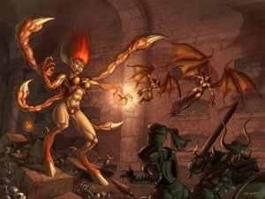 Diablo 2 Первый акт на сложности HELL(ад). Некромант и Палладин. Победа над Андриель