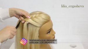 Простая и быстрая прическа.Красивые прически пошагово.Новый легкий способ