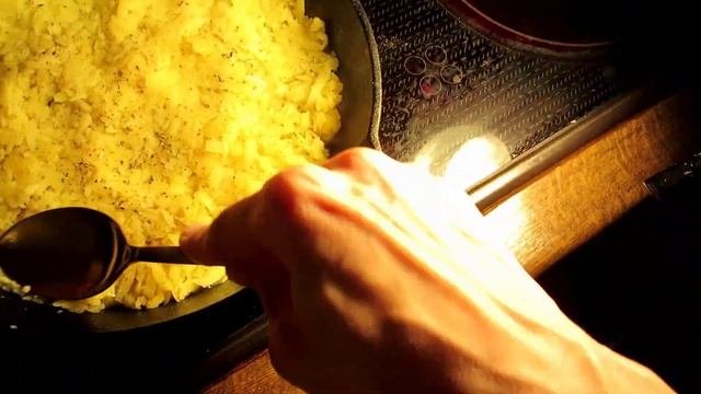 что приготовить из вареной картошки/почти швейцарское блюдо/Rösti/boiled Potatoes/