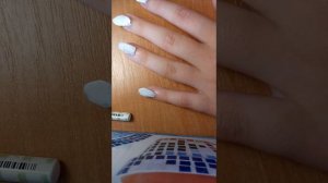 Делаем накладные ногти из бумаги часть 2