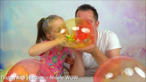 Надуй ОГРОМНЫЙ ШАР Челлендж Giant Balloon Challenge! Nicole WOW — Подружка Николь  