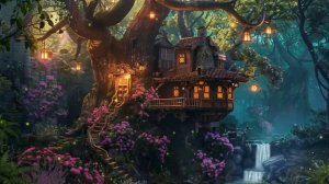 Домик на дереве и расслабляющая музыка