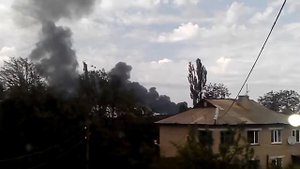 Последствия падения самолета над Грабово 17 июля 2014 в 16:30