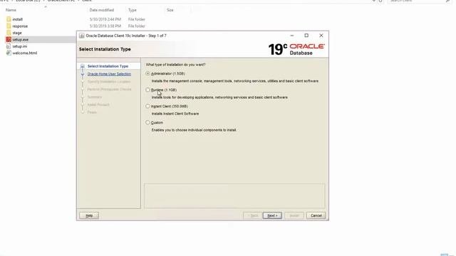 Upgrade Oracle Client 11g To 19c On Windows Server 2016