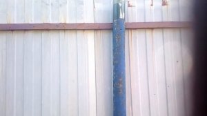 Ворота из профлиста за 2 часа