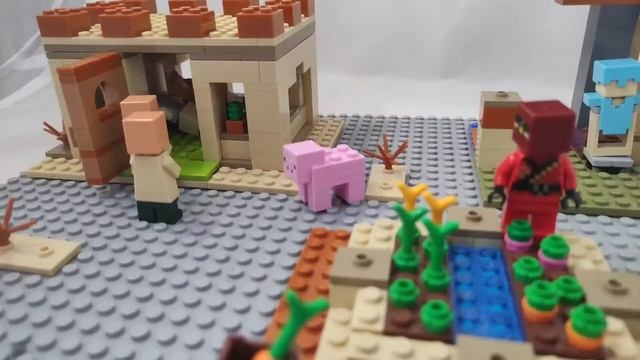 Minecraft Illager raid Майнкрафт набег разбойников