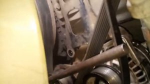 Мерседес Актрис установка ремня на V-образный ДВС 6 ц.