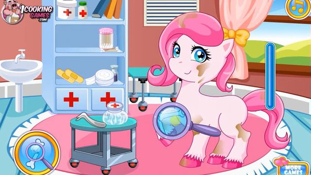 Игры для детей: игры для девочек. Игра стимулятор. Лечение пони смотреть онлайн