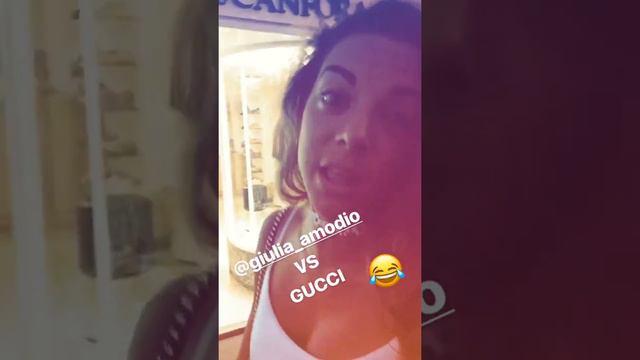 Giulia Amodio, miss Stefano Sensi, versus Gucci!