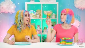 РАДУЖНЫЙ ЧЕЛЛЕНДЖ С ЕДОЙ || Едим разноцветные продукты 24 часа с 123 GO! FOOD