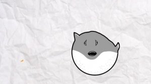 Рыба фугу ест морковь animation(Puffer fish eating carrots).